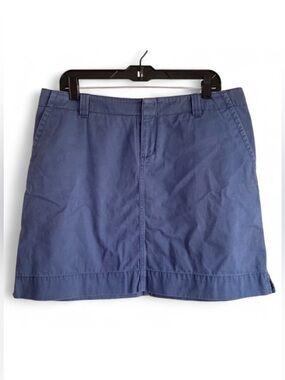 Lilly Pulitzer Blue Cotton Mini Skirt Size 12